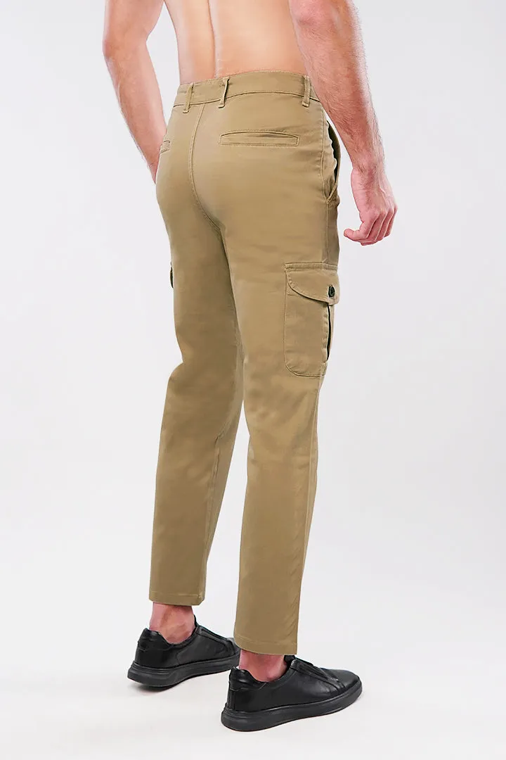 Straight Cargo Pants - Khaki