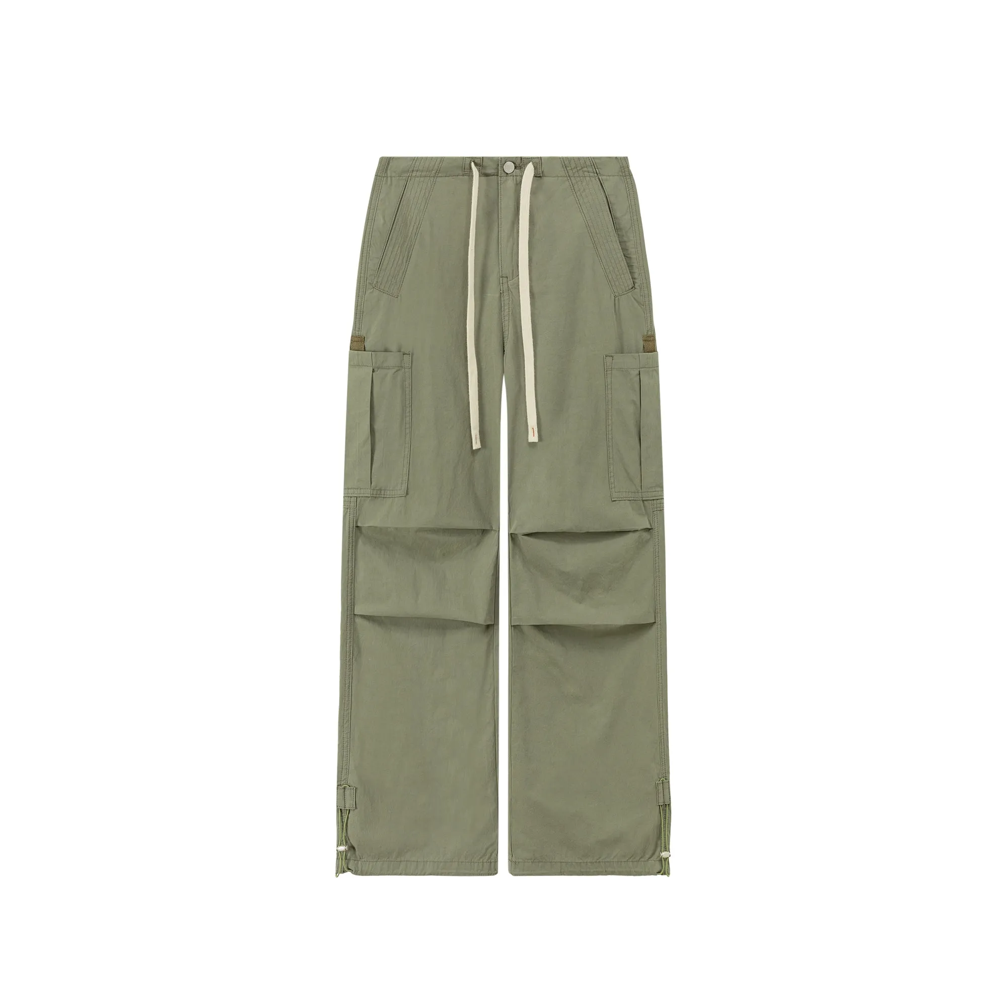 String Wide Cargo Pants