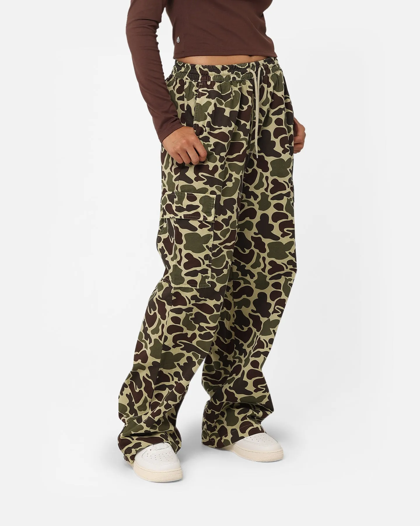 Stussy Women's Drew Cargo Beach Pants Camo