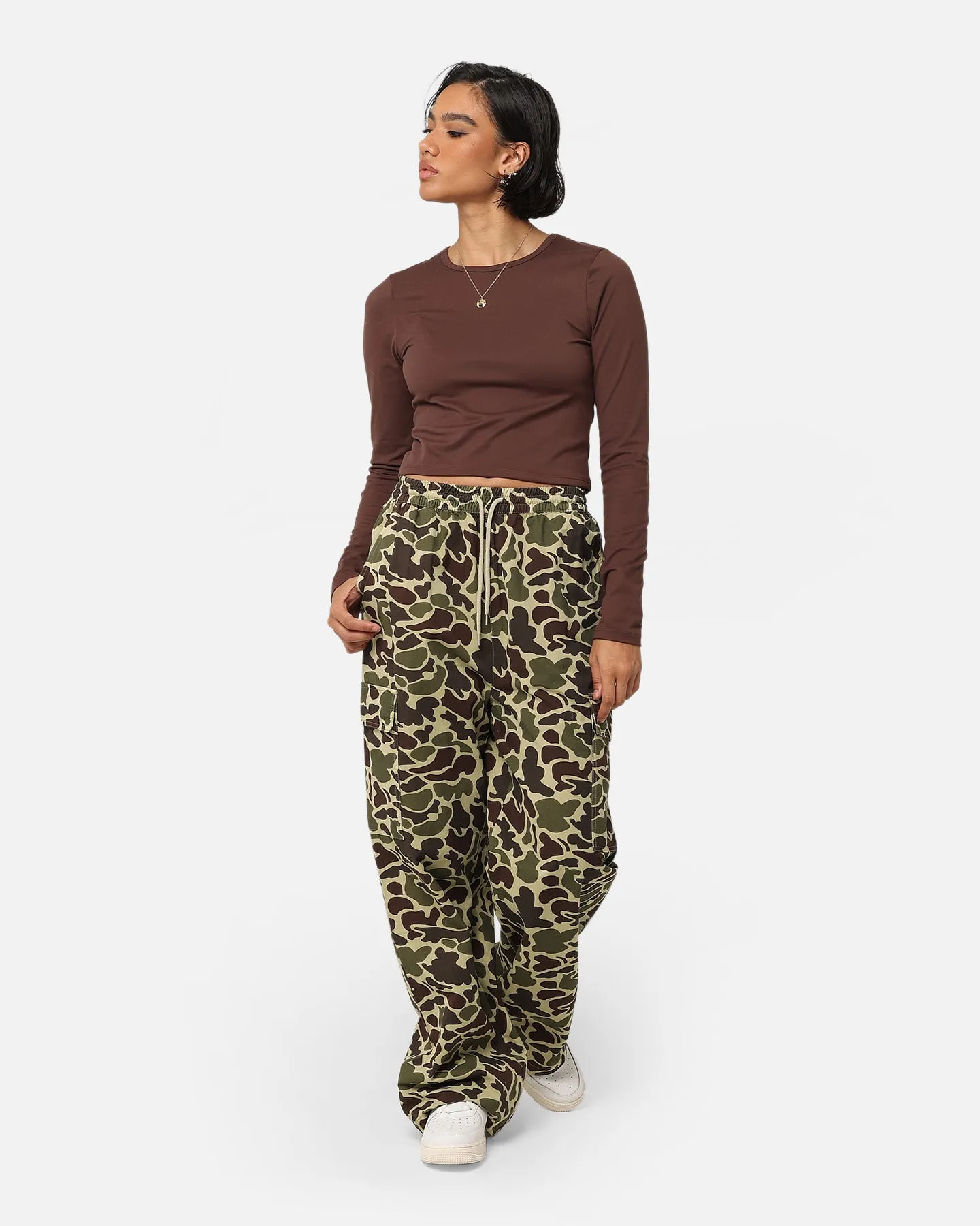 Stussy Women's Drew Cargo Beach Pants Camo