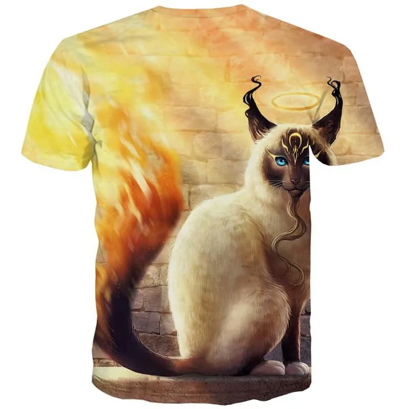 t shirt kitten cat 3D t shirt art costume man pet Cool