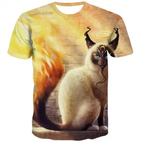 t shirt kitten cat 3D t shirt art costume man pet Cool