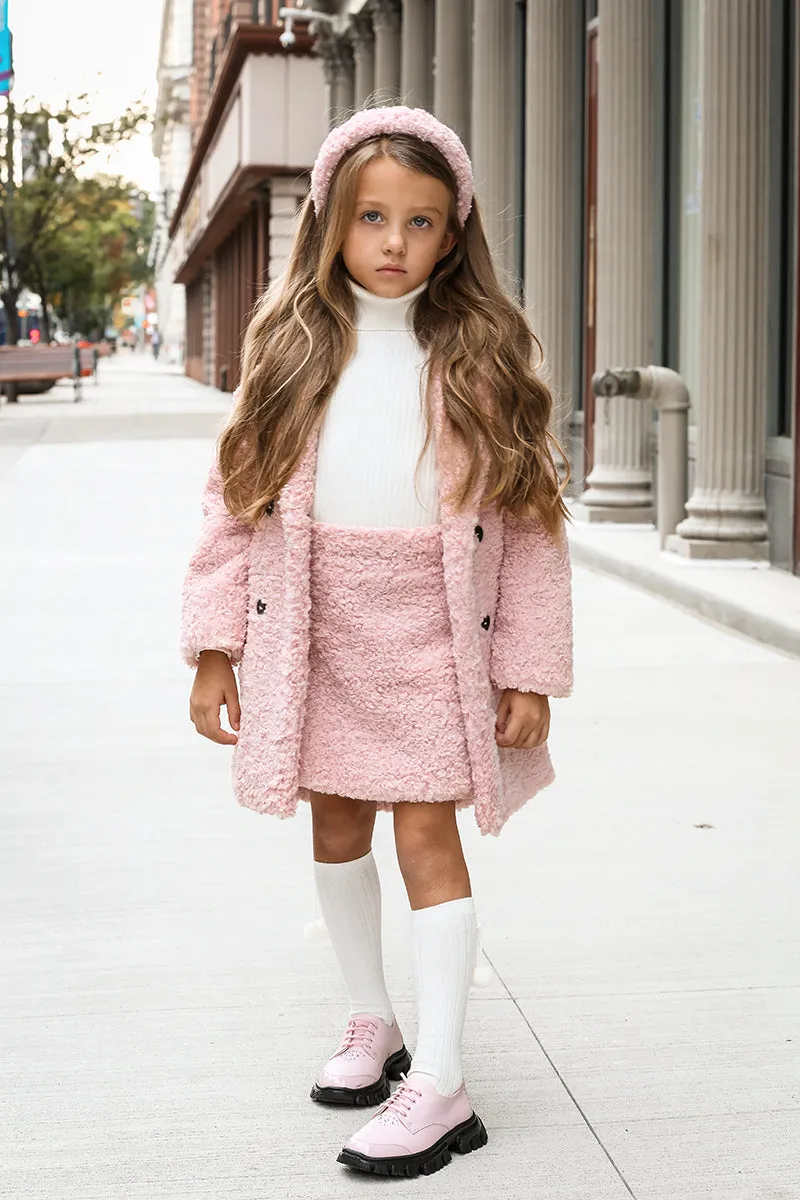 Teddy Coat pink