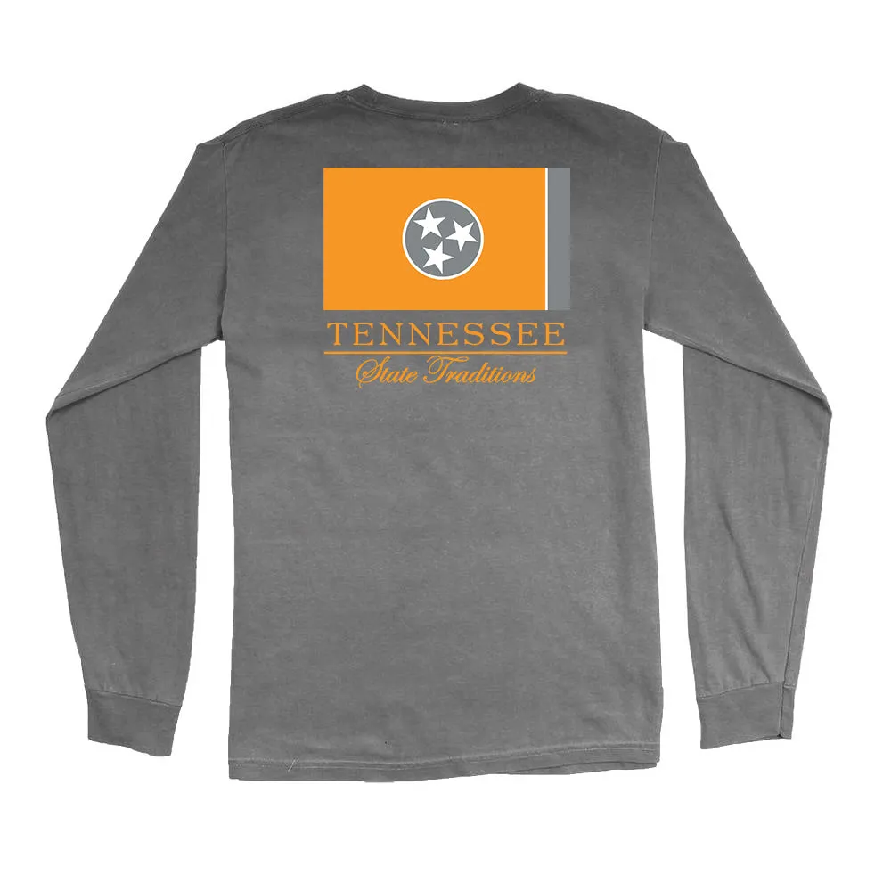 Tennessee State Flag Long Sleeve T-Shirt