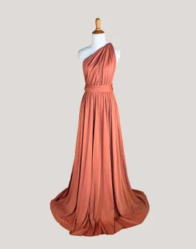 Terracotta Infinity Dress/ Wrap Convertible Bridesmaid Dress-S41