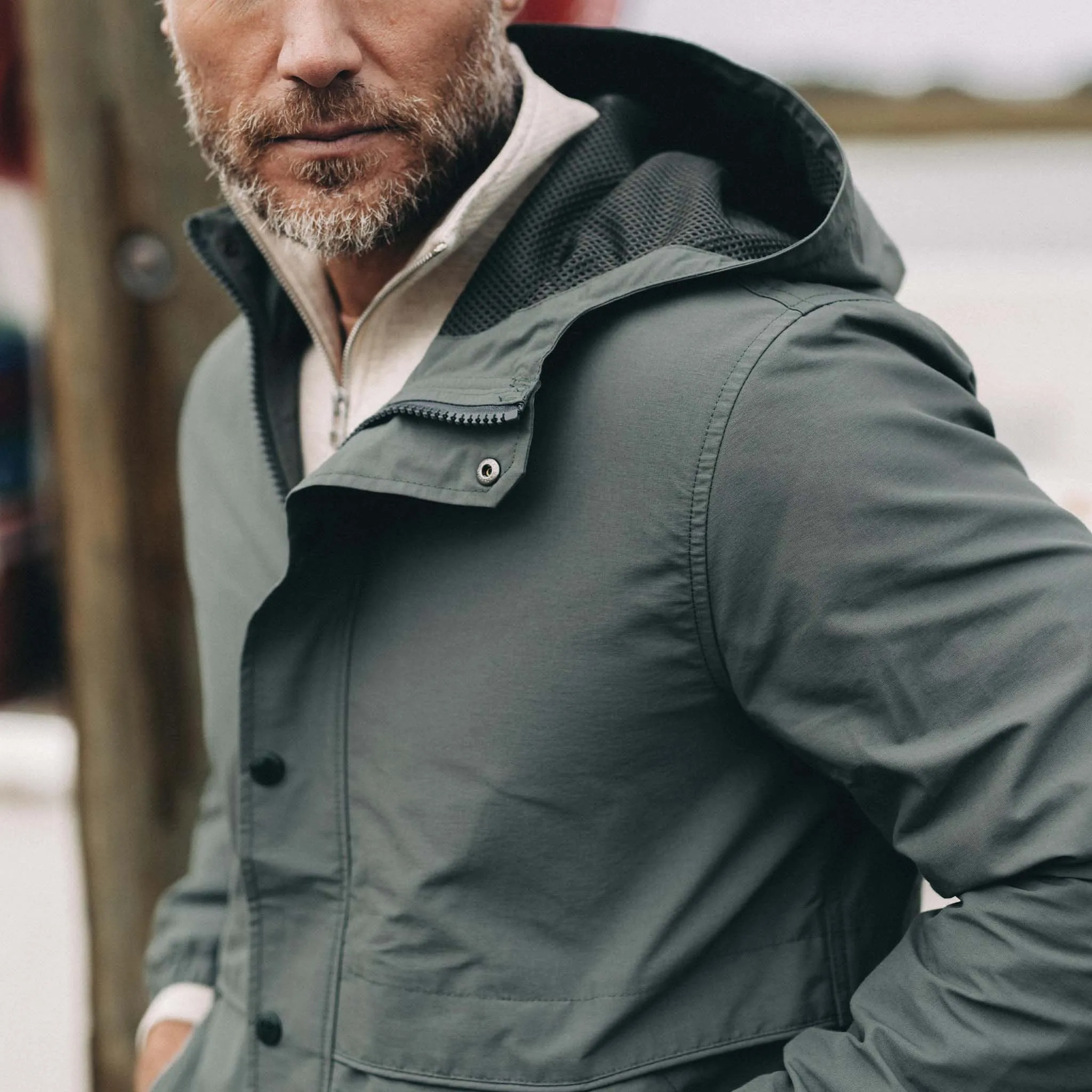 The Chapman Jacket in Sea Green Sixty Forty