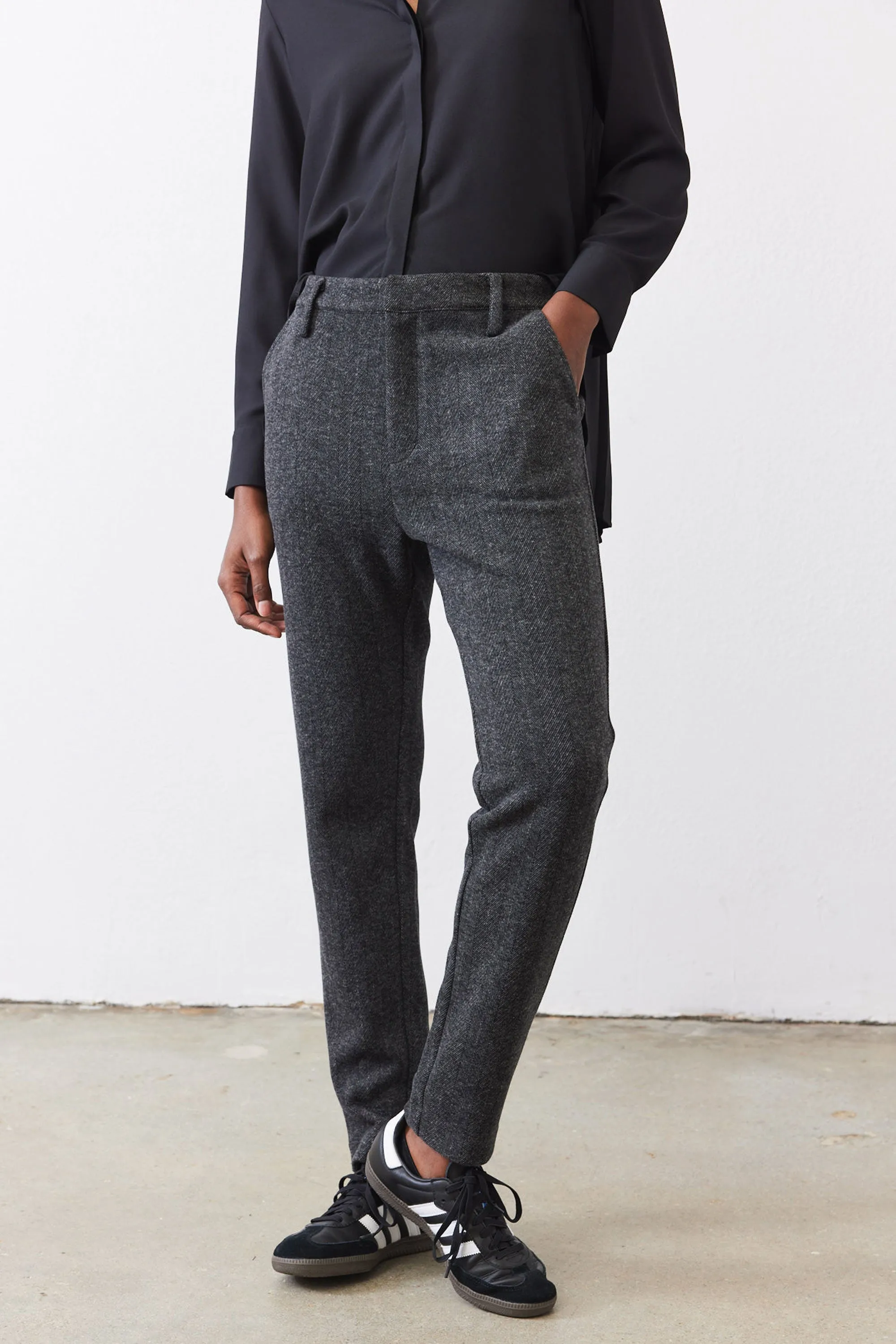 The Comfort Herringbone Trousers