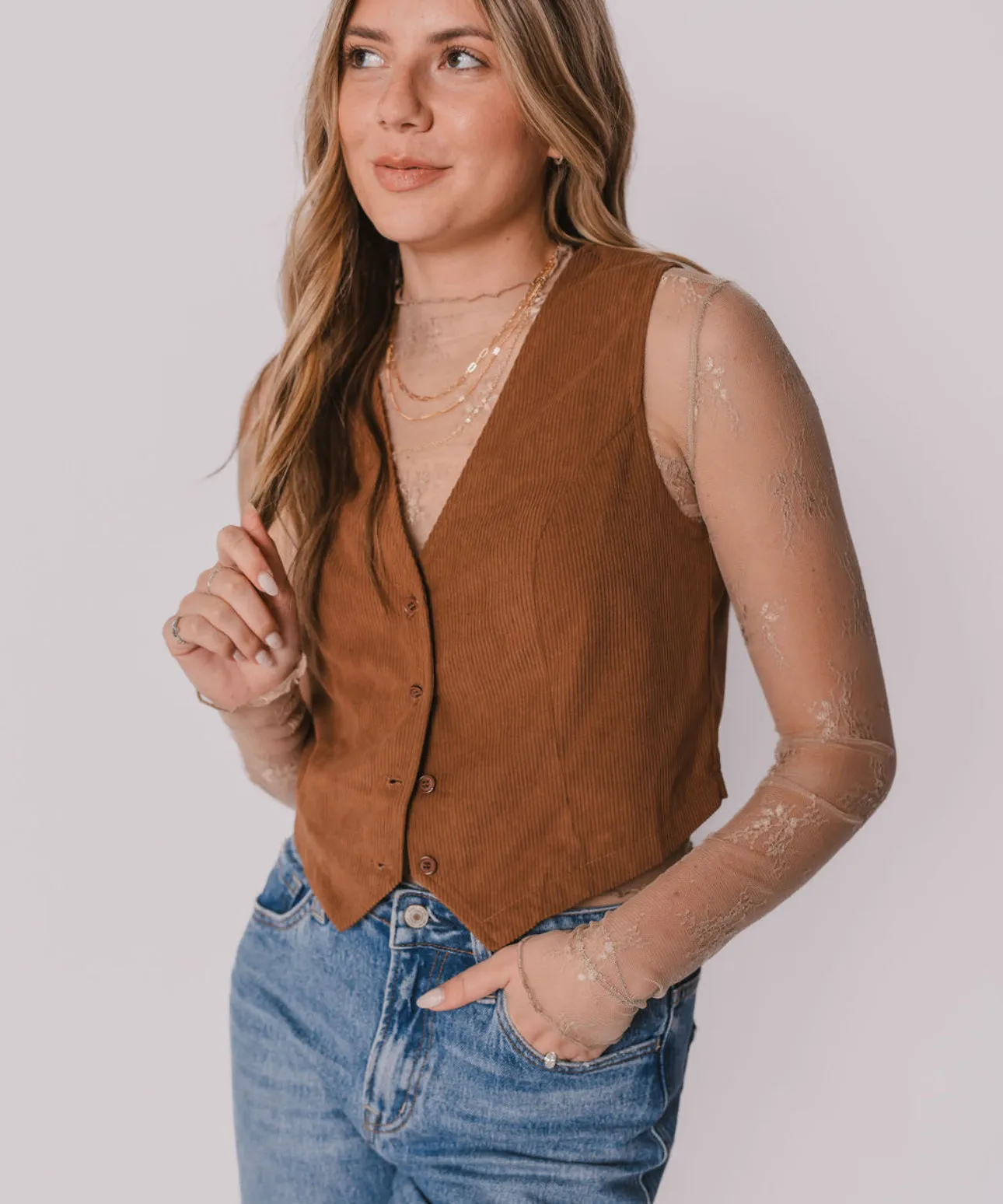 The Courtney Corduroy Vest