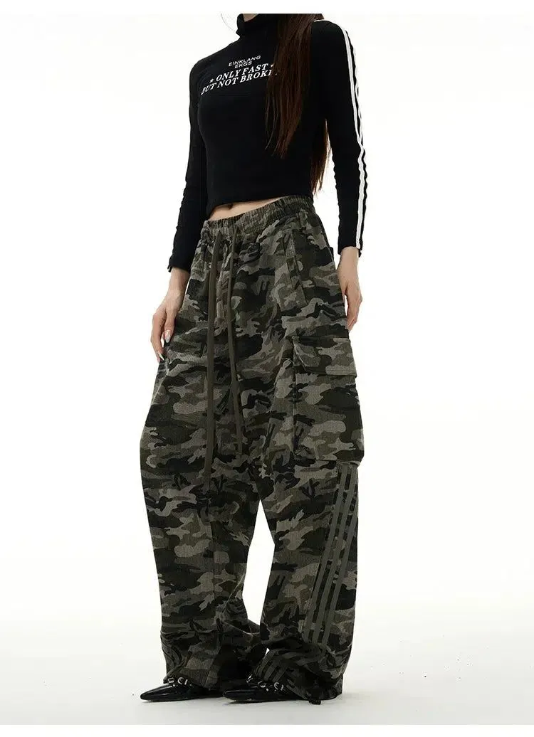 Three-Bar Camo Cargo Pants