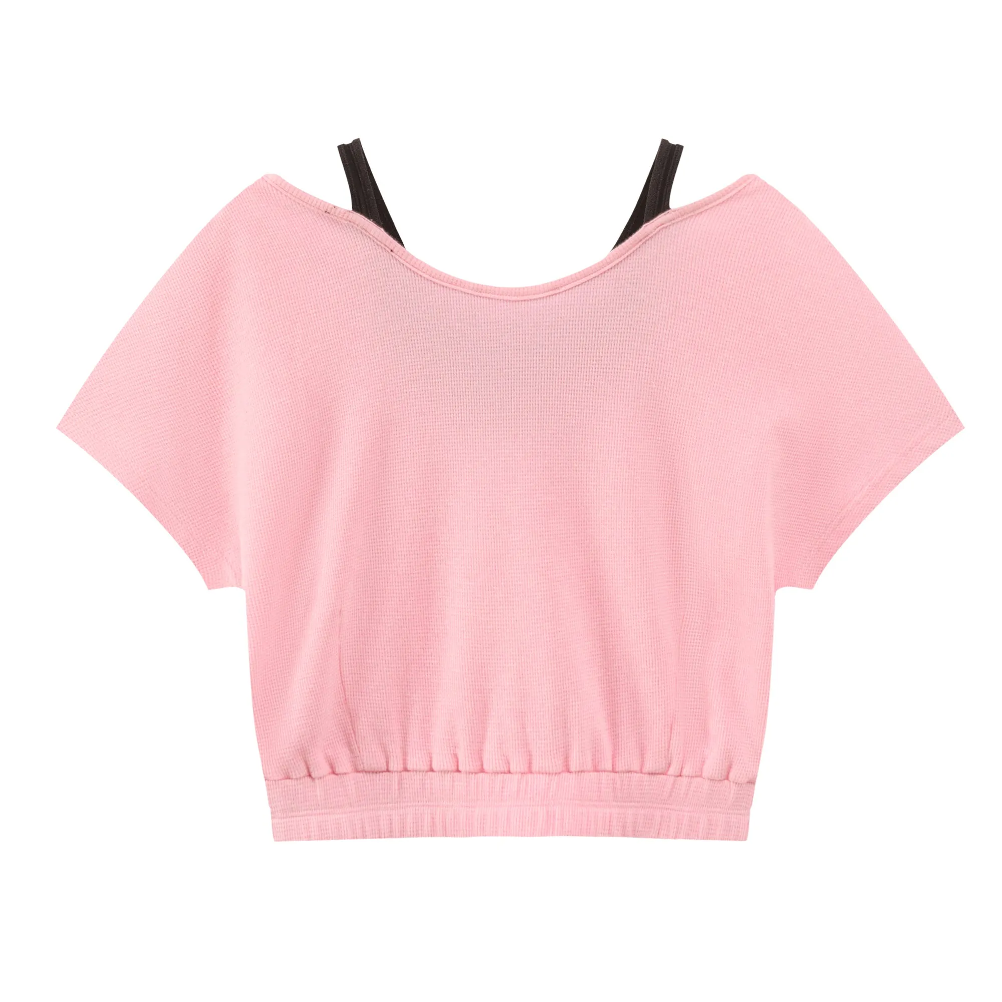 Two-Layer Crop Sport Top