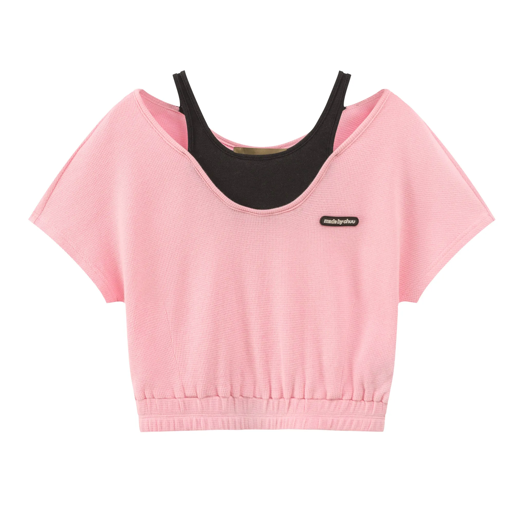 Two-Layer Crop Sport Top