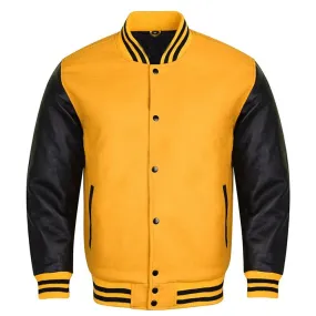 Varsity Jacket - Yellow Black