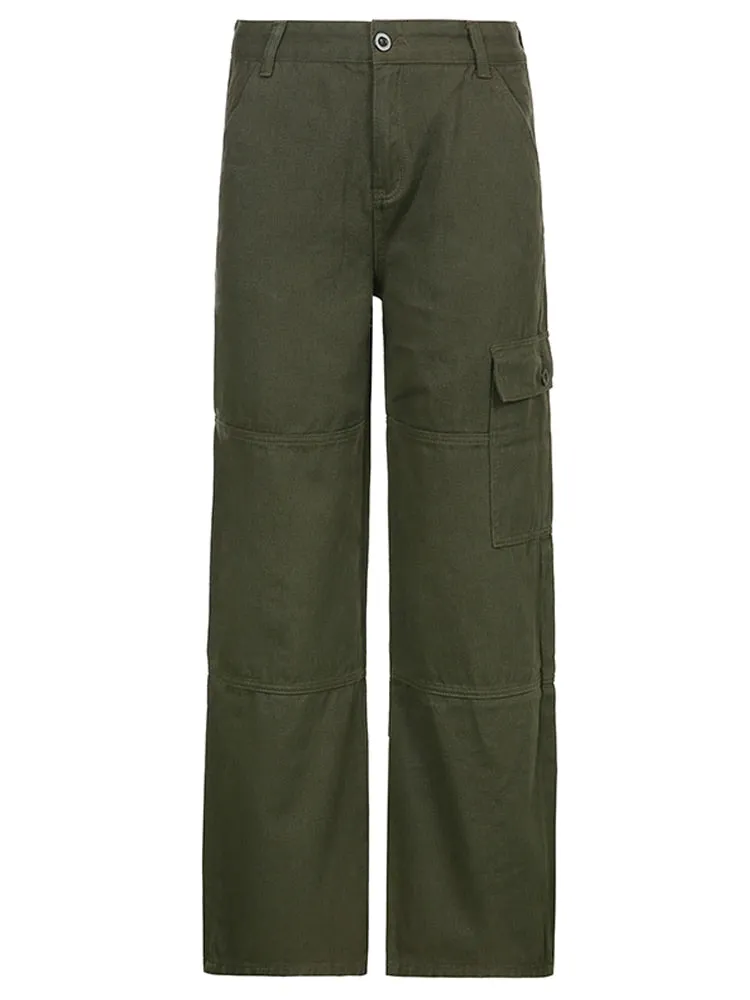 Vintage Military Cargo Pants for Women