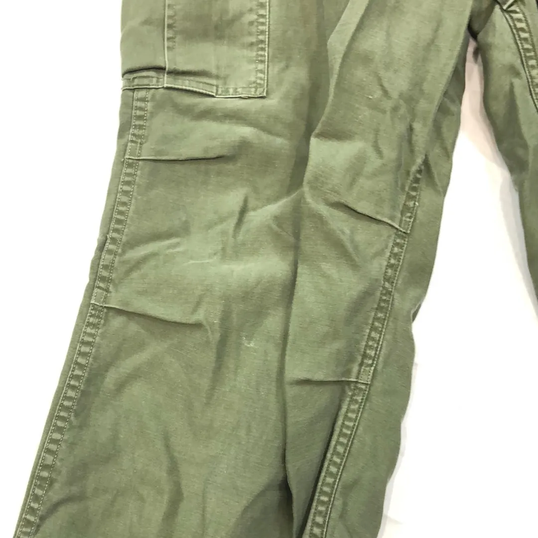 Vintage Olive Green Cargo Military Pants