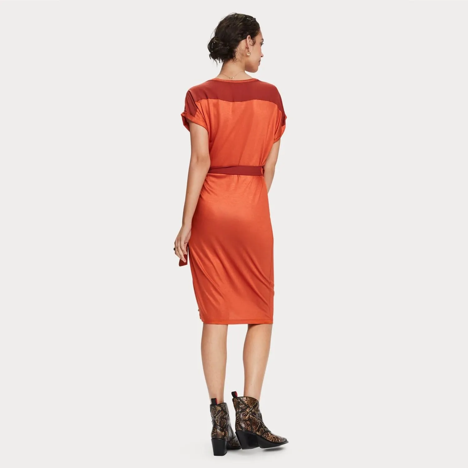 Viscose Wrap Dress (Ginger)