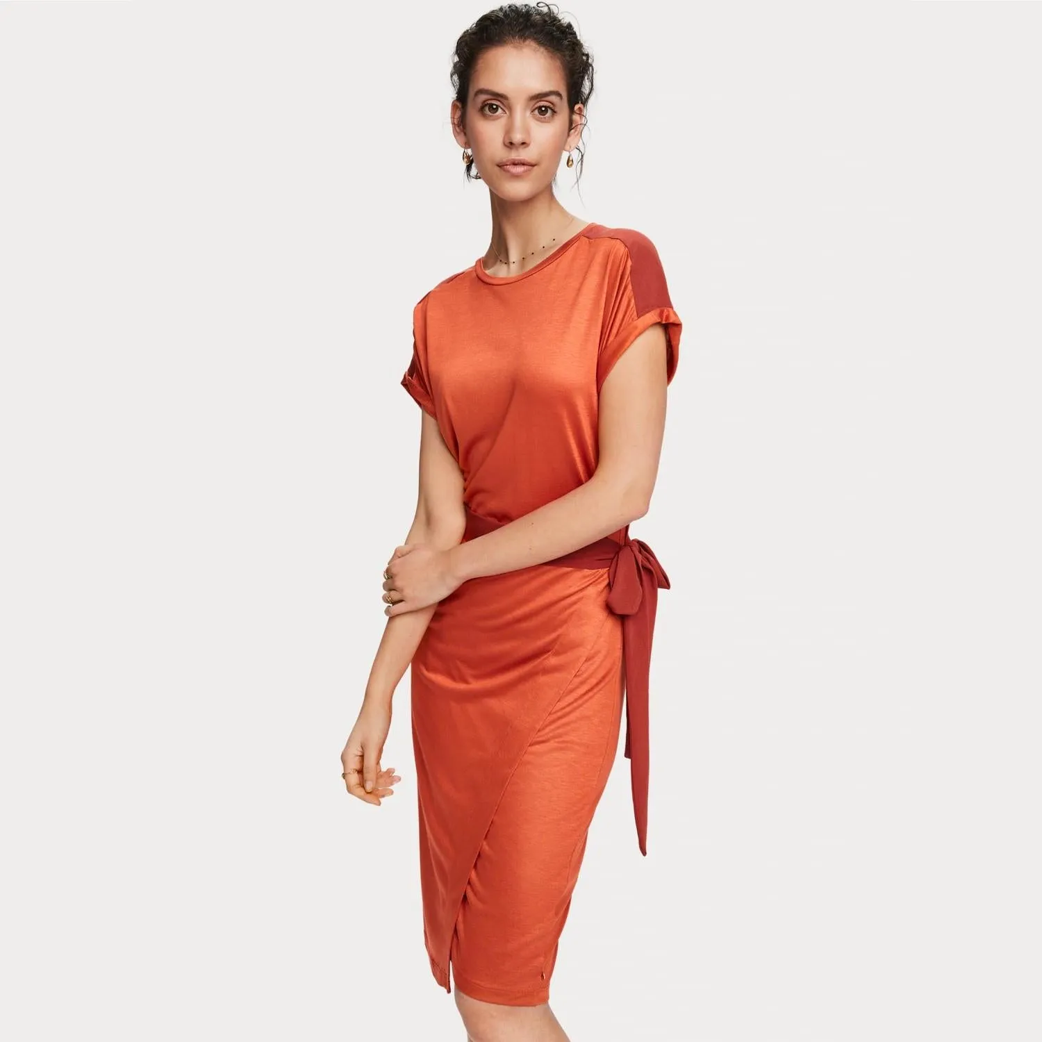 Viscose Wrap Dress (Ginger)