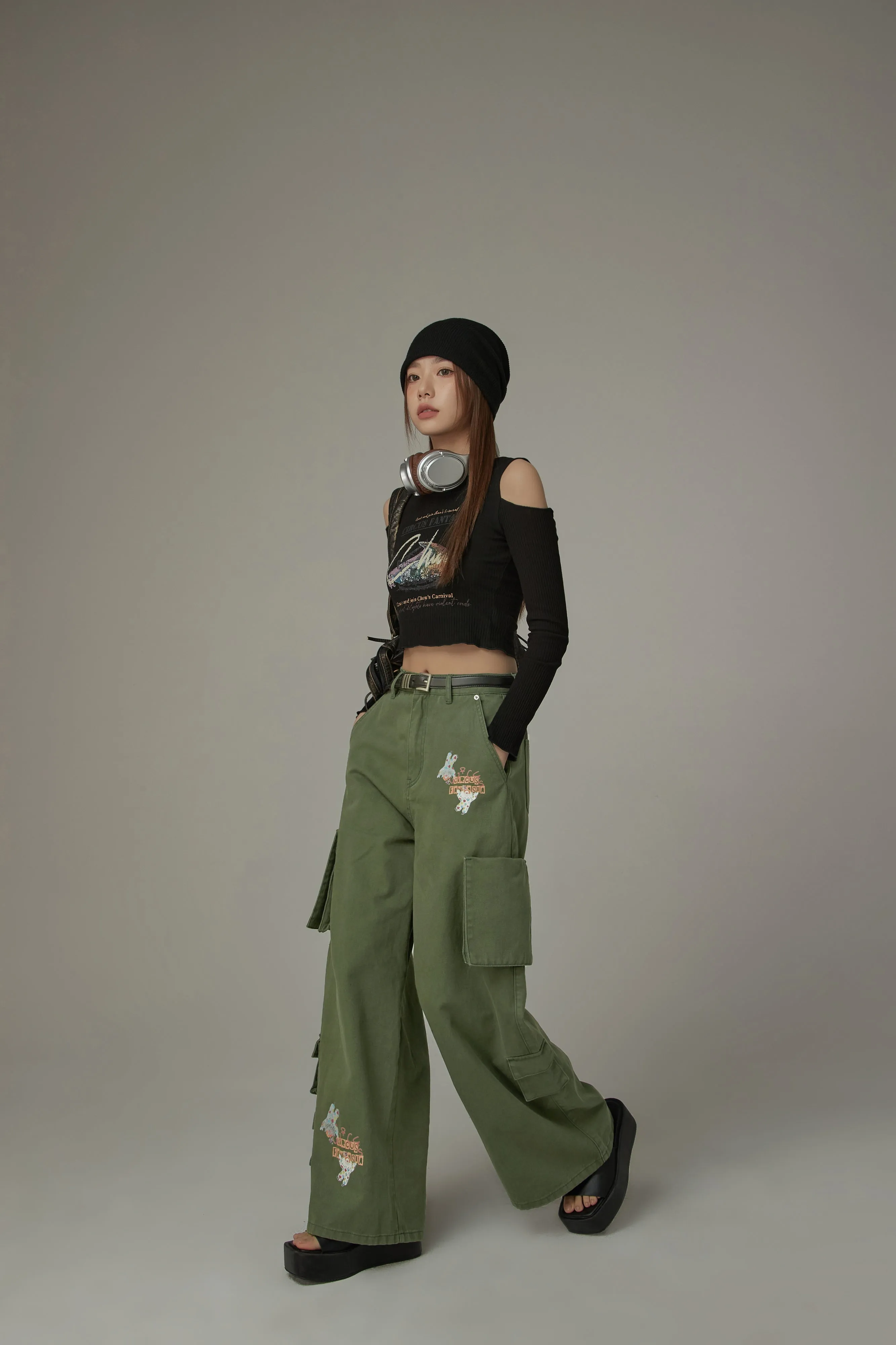 Wide Cargo Pants