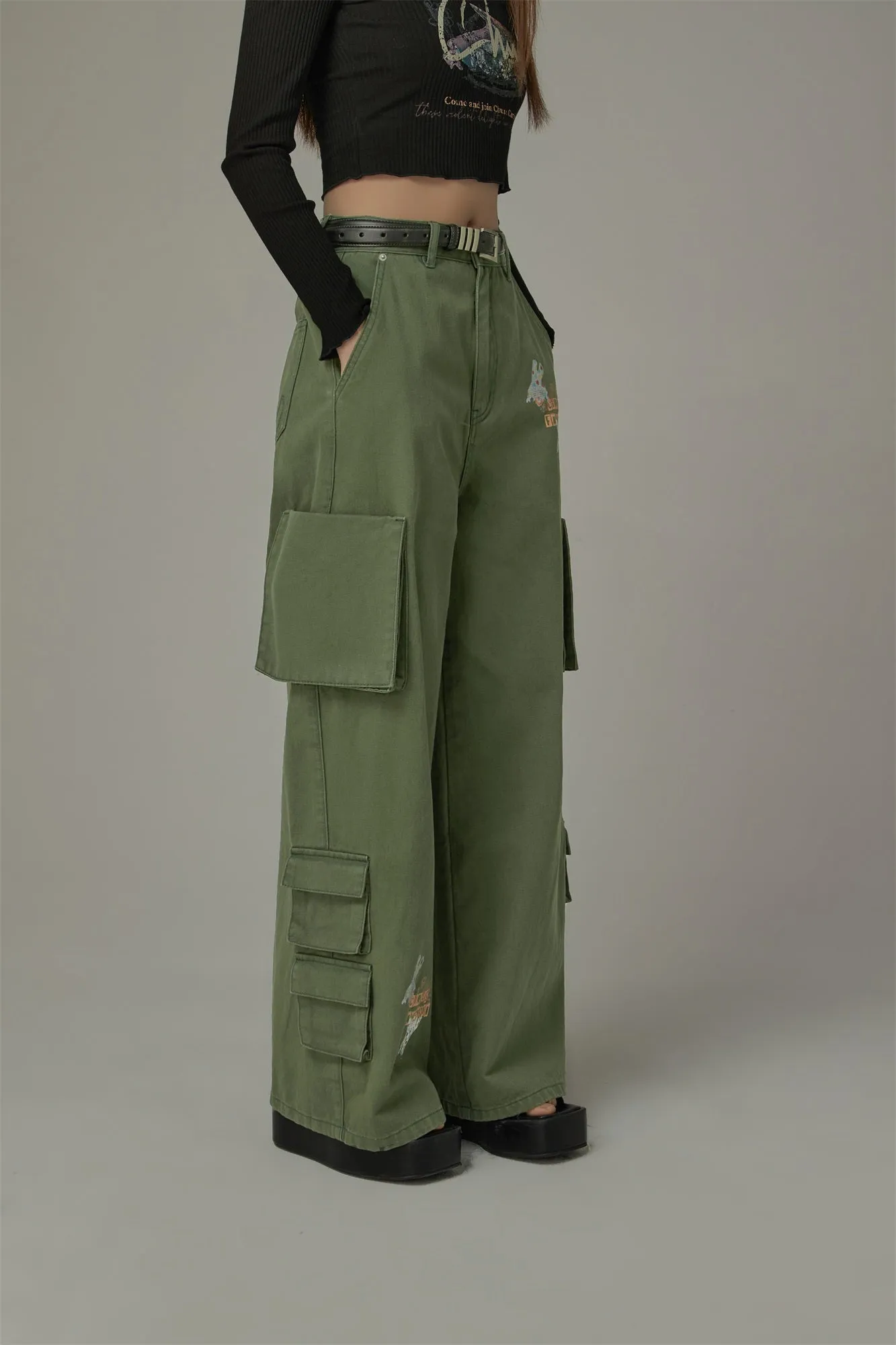 Wide Cargo Pants