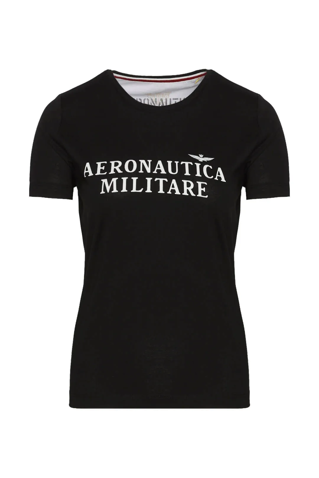 Women's basic t-shirt with logo print