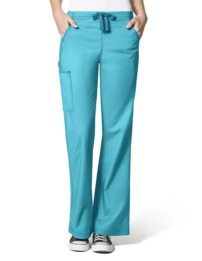 WonderWink WonderFlex 31 Inch Women's Flare Leg Cargo Nurse Scrub Pants